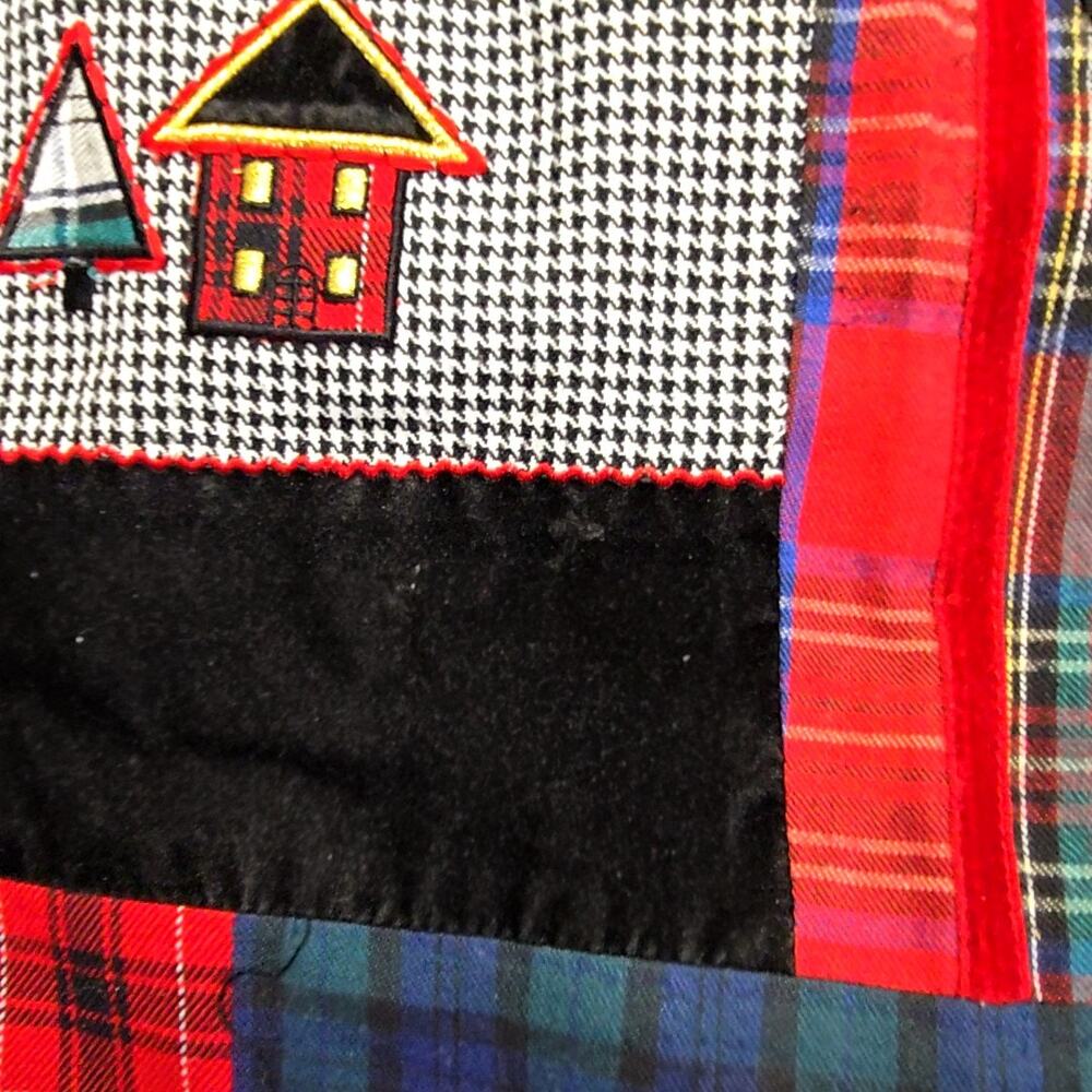 Vintage Koret Patchwork Vest Plaid Embroidered Ho… - image 6